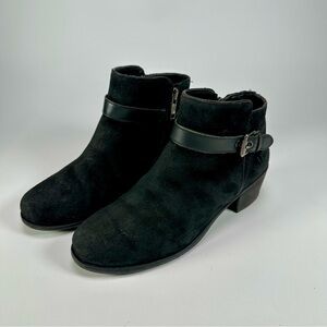 UGG Women’s Bellamy Bootie Black Leather Zip Ankle boots